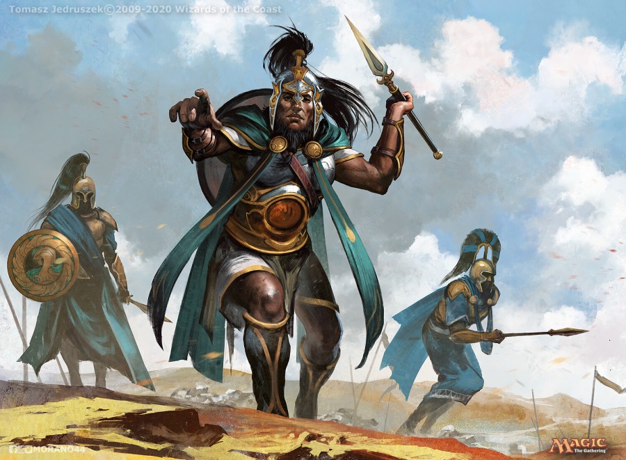 MTGNexus - Sunlit Hoplite Art by Tomasz Jedruszek