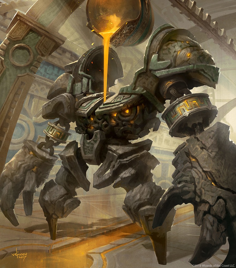 MTGNexus Golem token Art by Svetlin Velinov