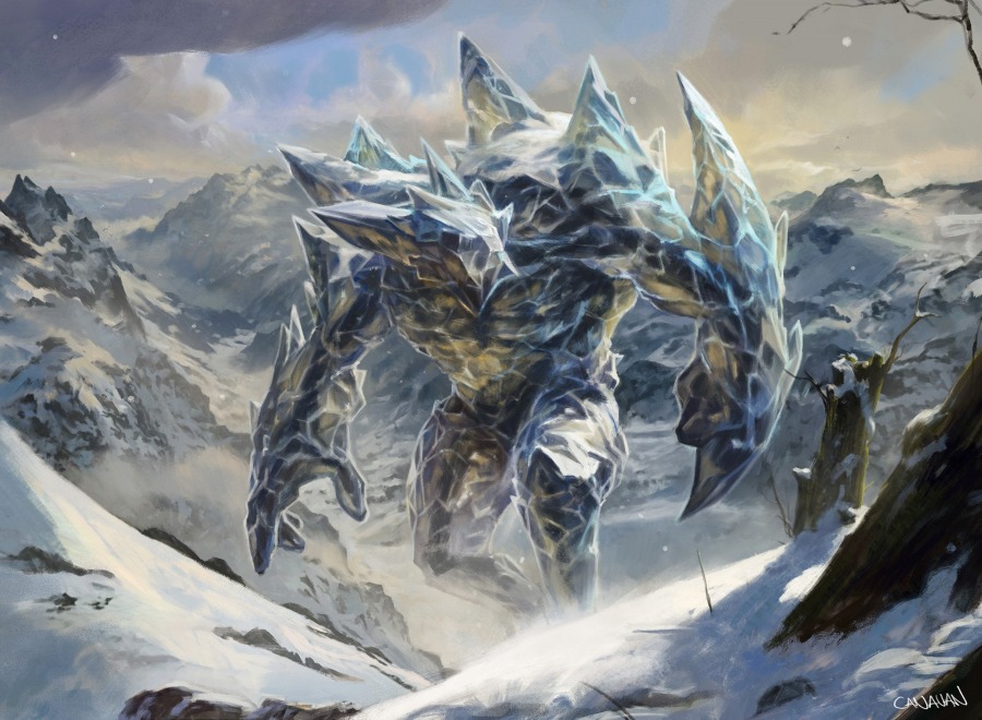 Icehide Golem by Paul Scott Canavan