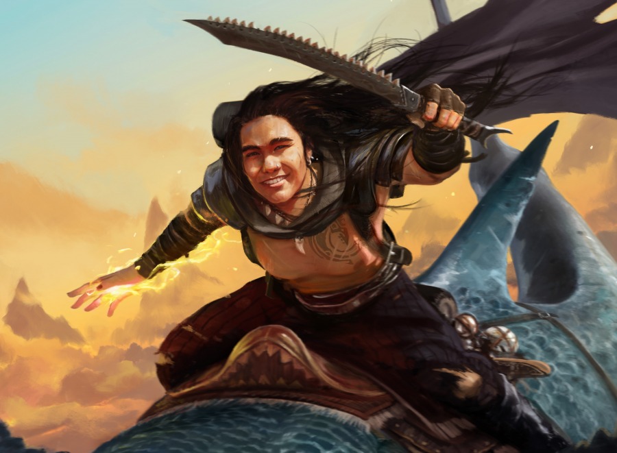 Brallin, Skyshark Rider by Paul Scott Canavan