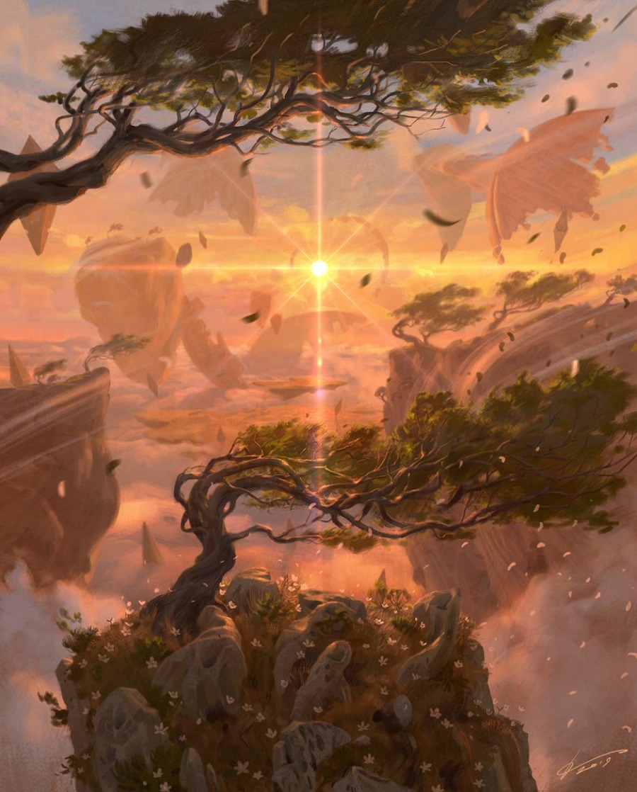 【MTG】Plains: Johannes Voss Plains MtG Art from Dominaria United Set by Johannes Voss