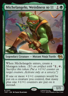 Michelangelo, Weirdness to 11 Michelangelo, Weirdness to 11