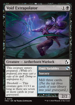 Void Extrapolator // Omit Variables